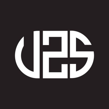 VZS harf logosu tasarımı. VZS monogram harflerin baş harfleri logo kavramı. Siyah arkaplanda VZS harf tasarımı.