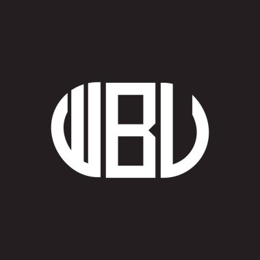 WBV mektup logosu tasarımı. WBV monogram harflerin baş harfleri logo kavramı. Siyah arkaplanda WBV harf tasarımı.