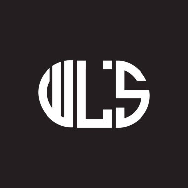 WLS harfi logo tasarımı. WLS monogram harflerin baş harfleri logo kavramı. Siyah arka planda WLS harfi tasarımı. WLS harfi logo tasarımı. WLS monogram harflerin baş harfleri logo kavramı. Siyah arkaplanda WLS harf tasarımı.
