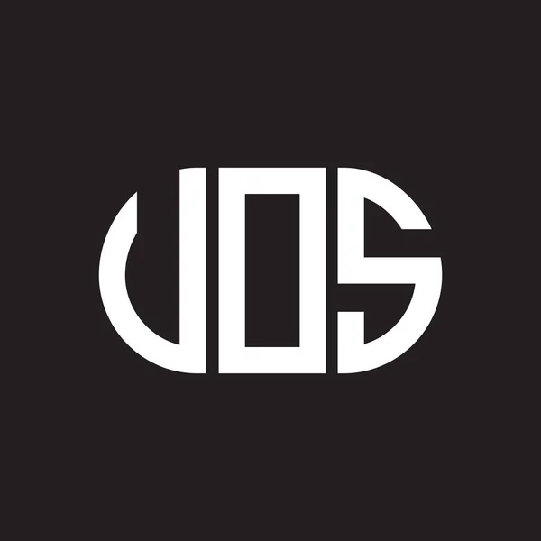 Σχεδιασμός Λογότυπου Γραμμάτων Vos Έννοια Λογότυπου Μονογραμμάτων Vos Σχεδιασμός Γραμμάτων — Διανυσματικό Αρχείο