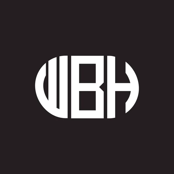 Wbh 디자인 Wbh 모노그램 개념이다 Wbh 디자인 — 스톡 벡터