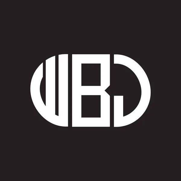 Wbj Logo Ontwerp Wbj Monogram Initialen Letter Logo Concept Wbj — Stockvector