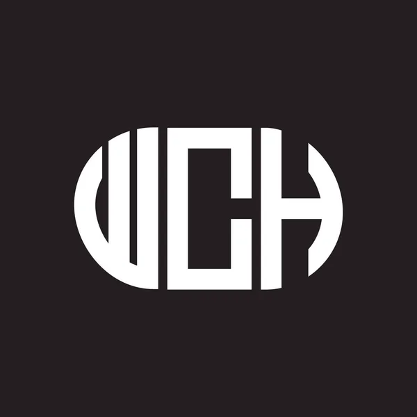 Wch Mektup Logosu Tasarımı Wch Başharflerinin Baş Harfleri Logo Konsepti — Stok Vektör