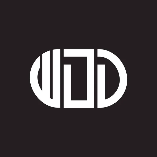 Návrh Loga Wdd Wdd Monogram Iniciály Písmeno Logo Koncept Návrh — Stockový vektor