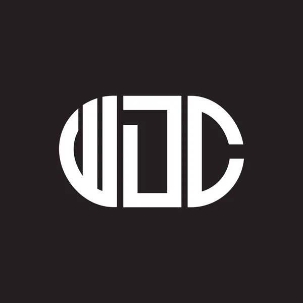 Wdcレターロゴデザイン Wdcモノグラムイニシャルレターロゴコンセプト ブラックを基調としたWdc文字デザイン — ストックベクタ