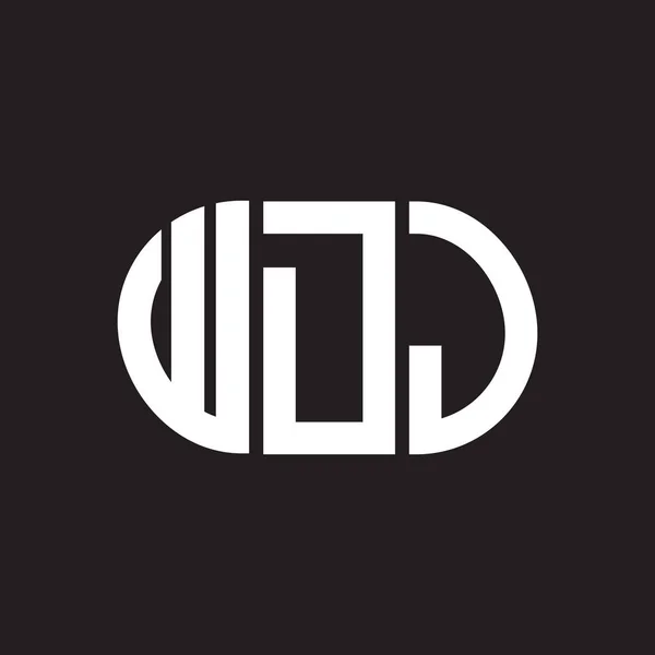 Návrh Loga Wdj Wdj Monogram Iniciály Písmeno Logo Koncept Design — Stockový vektor