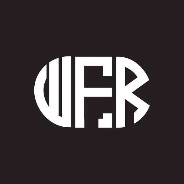 การออกแบบโลโก กษร Wfr Wfr Monogram นแนวค ดโลโก กษร การออกแบบต กษร — ภาพเวกเตอร์สต็อก