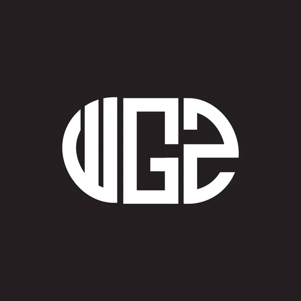 Diseño Del Logotipo Letra Wgz Wgz Monograma Iniciales Letra Logo — Archivo Imágenes Vectoriales