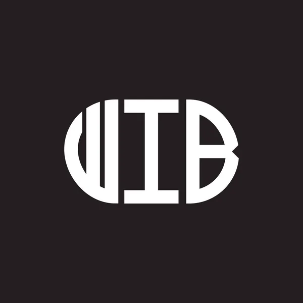 Wib Bokstav Logotyp Design Wib Monogram Initialer Bokstav Logotyp Koncept — Stock vektor