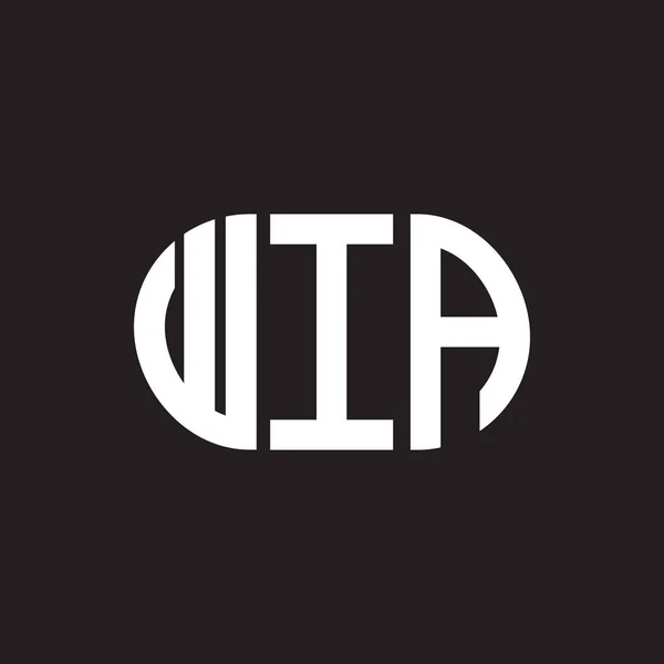 Design Wia Brevets Logotyp Wia Monogram Initialer Bokstav Logotyp Koncept — Stock vektor