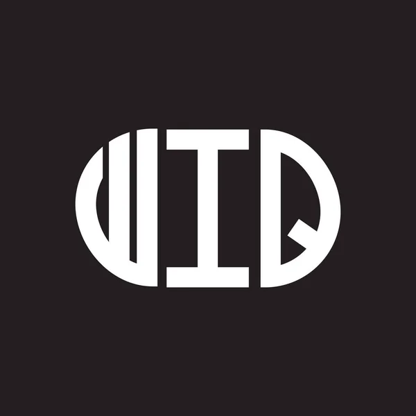 Wiq Buchstabe Logo Design Wiq Monogramm Initialen Buchstabe Logo Konzept — Stockvektor