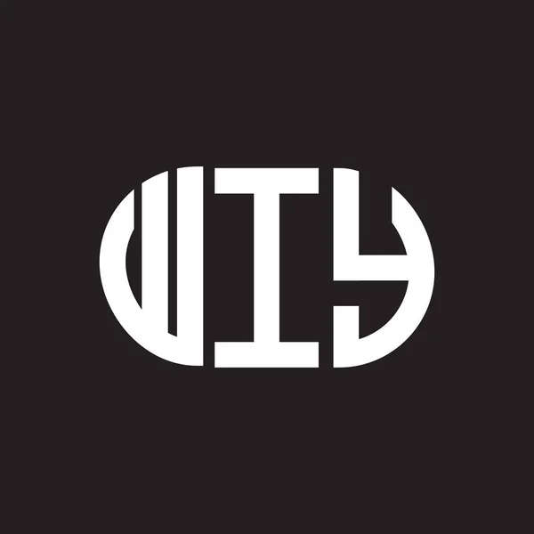 Σχεδιασμός Λογότυπου Wiy Έννοια Λογότυπου Μονογράμματα Wiy Σχεδιασμός Γραμμάτων Wiy — Διανυσματικό Αρχείο