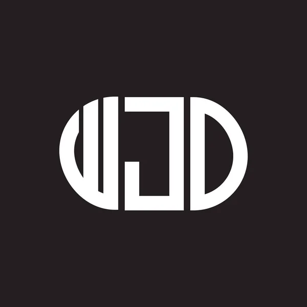 Wjo Letter Logo Design Wjo Monogramm Initialen Buchstaben Logo Konzept — Stockvektor