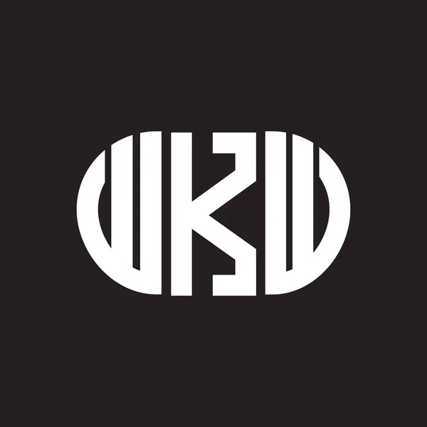 Wkw Logo Ontwerp Wkw Monogram Initialen Letter Logo Concept Wkw — Stockvector