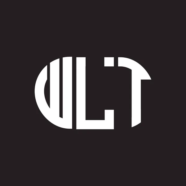 Wlt Harf Logosu Tasarımı Wlt Monogram Harflerin Baş Harfleri Logo — Stok Vektör