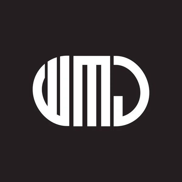 Wmj Design Logotipo Carta Wmj Monograma Iniciais Conceito Logotipo Carta —  Vetores de Stock