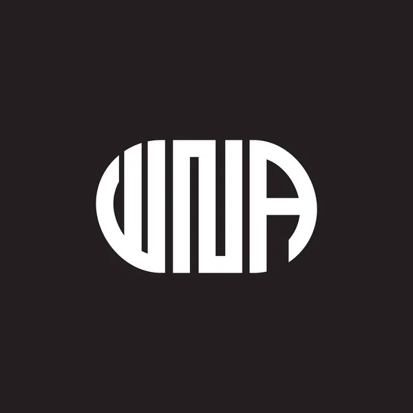 Wna Letter Logo Ontwerp Wna Monogram Initialen Letter Logo Concept — Stockvector