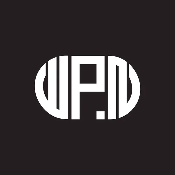 Design Logotipo Letra Wpn Wpn Monograma Iniciais Conceito Logotipo Carta —  Vetores de Stock