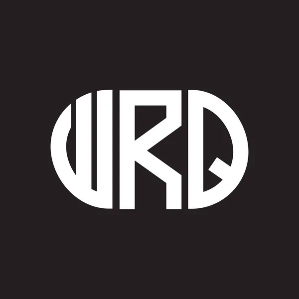 Σχεδιασμός Λογότυπου Γράμματος Wrq Έννοια Λογότυπου Μονογραμμάτων Wrq Σχεδιασμός Γραμμάτων — Διανυσματικό Αρχείο
