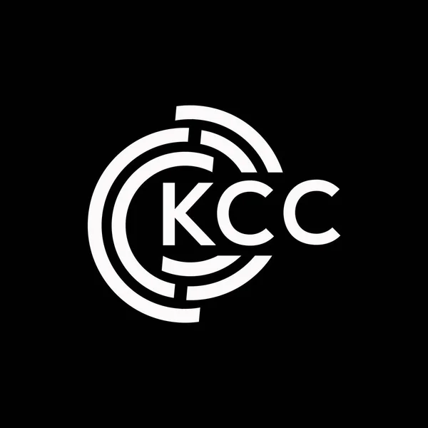 Kcc Harf Logosu Tasarımı Kcc Monogram Harflerin Baş Harfleri Logo — Stok Vektör