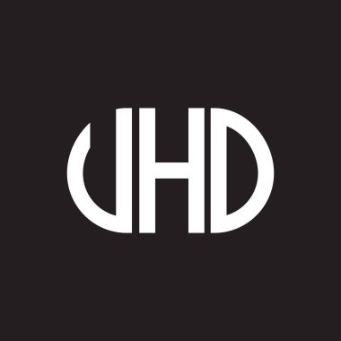 VHO harf logosu tasarımı. VHO monogram harflerin baş harfleri logo konsepti. Siyah arkaplanda VHO harf tasarımı.