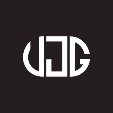VJG harf logosu tasarımı. VJG monogram harflerin baş harfleri logo kavramı. Siyah arkaplanda VJG harf tasarımı. 