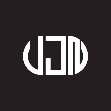 VJN harf logosu tasarımı. VJN monogram harflerin baş harfleri logo kavramı. Siyah arkaplanda VJN harf tasarımı.