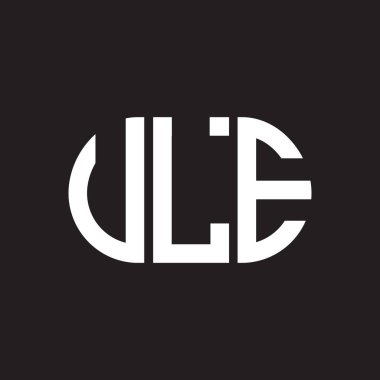 VLE harf logosu tasarımı. VLE monogram harflerin baş harfleri logo kavramı. Siyah arkaplanda VLE harf tasarımı.