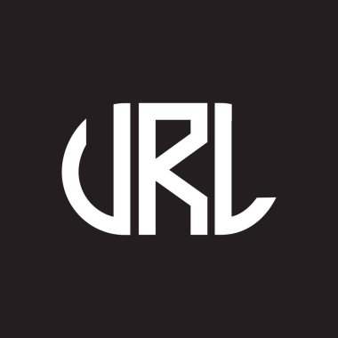 VRL harf logosu tasarımı. VRL monogram harflerin baş harfleri logo kavramı. Siyah arkaplanda VRL harf tasarımı.