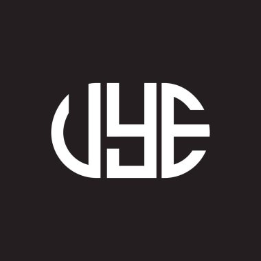 VYE harf logosu tasarımı. VYE monogram harflerin baş harfleri logo kavramı. Siyah arka planda VYE harf tasarımı. VYE harf logosu tasarımı. VYE monogram harflerin baş harfleri logo kavramı. Siyah arkaplanda VYE harf tasarımı.