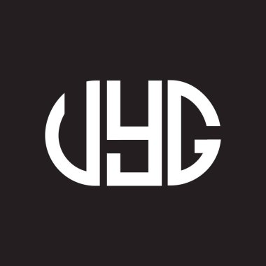 VYG harf logosu tasarımı. VYG monogram harflerin baş harfleri logo kavramı. Siyah arkaplanda VYG harf tasarımı.