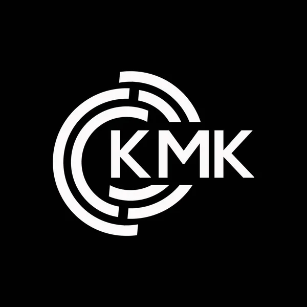 Kmk Harf Logosu Tasarımı Kmk Monogram Harflerin Baş Harfleri Logo — Stok Vektör