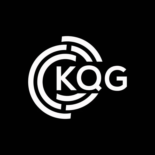 Diseño Del Logotipo Letra Kqg Kqg Monograma Iniciales Letra Logo — Vector de stock