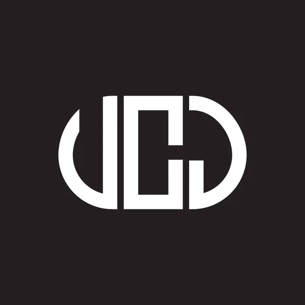 Vcj Letter Logo Design Black Background Vcj Creative Initials Letter — Stock Vector