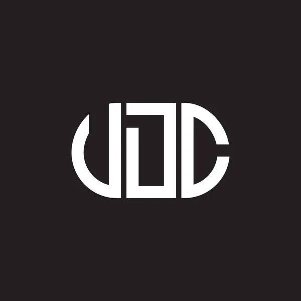 Vdcレターロゴデザイン Vdcモノグラムイニシャルレターロゴコンセプト ブラックを基調としたVdcの文字デザイン — ストックベクタ