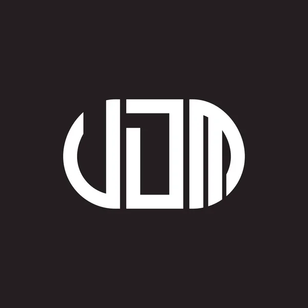 Vdmレターロゴデザイン Vdmモノグラムイニシャルレターロゴコンセプト 黒い背景のVdm文字のデザイン — ストックベクタ