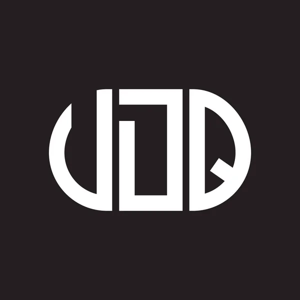 Diseño Del Logotipo Letra Vdq Vdq Monograma Iniciales Letra Logotipo — Archivo Imágenes Vectoriales