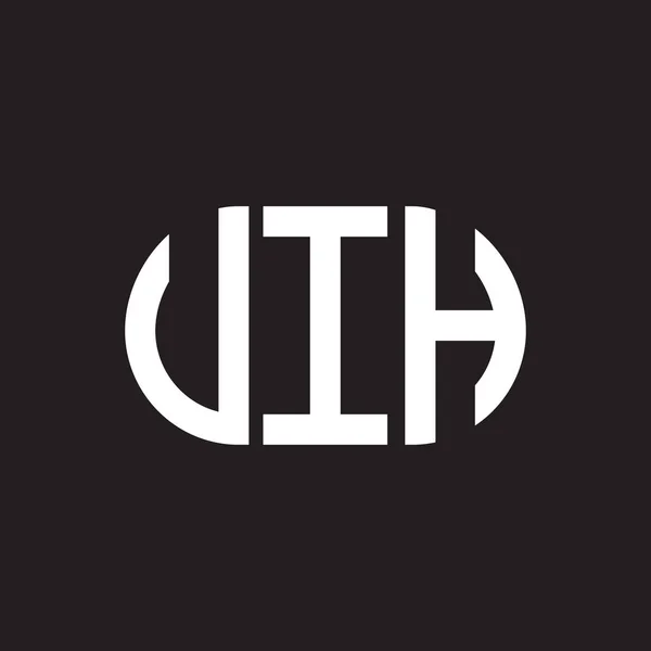 Conception Logo Lettre Vih Vih Monogramme Initiales Lettre Logo Concept — Image vectorielle