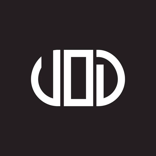 Дизайн Логотипа Буквы Vod Концепция Логотипа Инициалами Vod Дизайн Букв — стоковый вектор