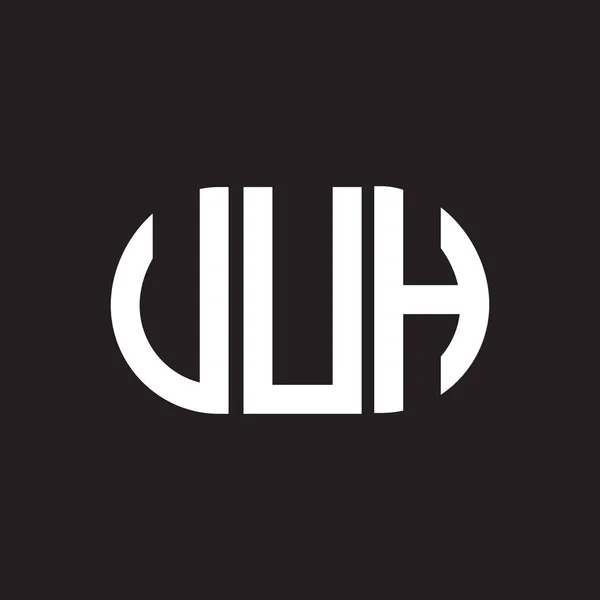Projekt Logo Litery Vuh Vuh Monogram Inicjały Litera Koncepcja Logo — Wektor stockowy