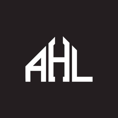 AHL harf logosu tasarımı. AHL monogram harflerin baş harfleri logo kavramı. Siyah arkaplanda AHL harf tasarımı. HL harf logosu tasarımı. AHL monogram harflerin baş harfleri logo kavramı. Siyah arkaplanda AHL harf tasarımı.