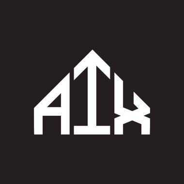AIX harfli logo tasarımı. AIX monogram harflerin baş harfleri logo kavramı. Siyah arkaplanda AIX harf tasarımı. IIX harfi logo tasarımı. AIX monogram harflerin baş harfleri logo kavramı. Siyah arkaplanda AIX harf tasarımı.