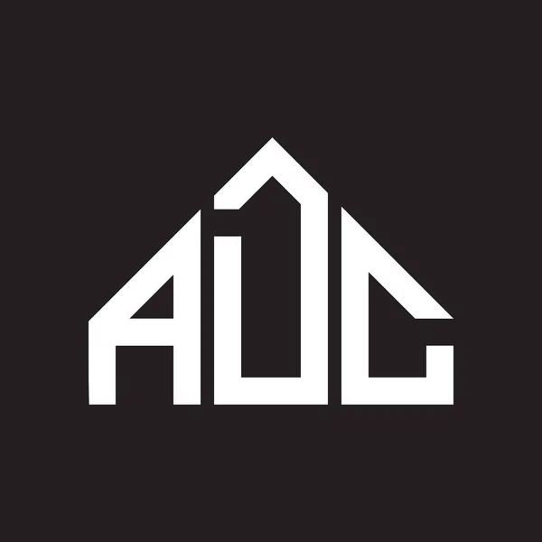 Adc字母标识设计 Adc首字母缩写字母标识概念 黑色背景的Adc字母设计 — 图库矢量图片