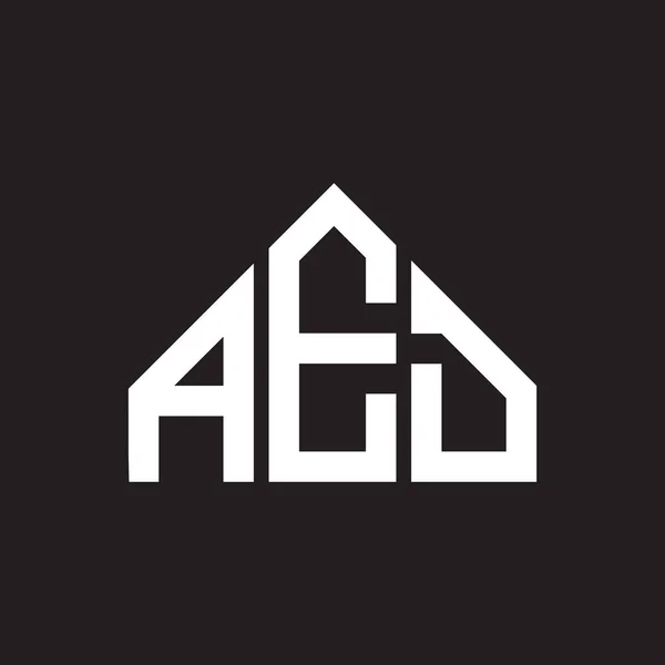 Projekt Logo Litery Aed Aed Inicjały Monogram Litera Koncepcja Logo — Wektor stockowy