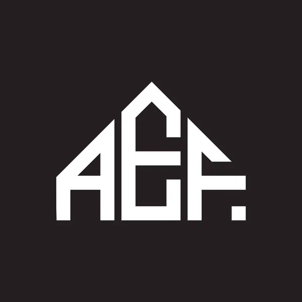 Projeto Logotipo Carta Aef Aef Monograma Iniciais Conceito Logotipo Carta —  Vetores de Stock