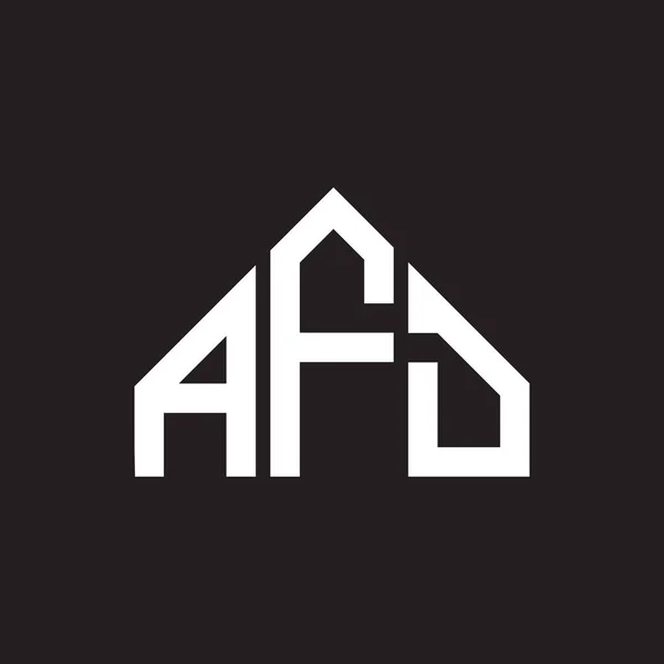 Design Logotipo Carta Afd Afd Monograma Iniciais Conceito Logotipo Carta —  Vetores de Stock