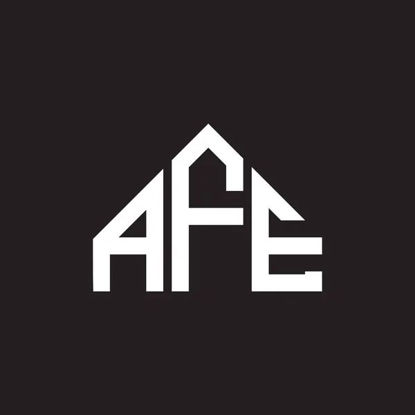 Afe Letter Logo Design Afe Monogram Initials Letter Logo Concept — Stock Vector