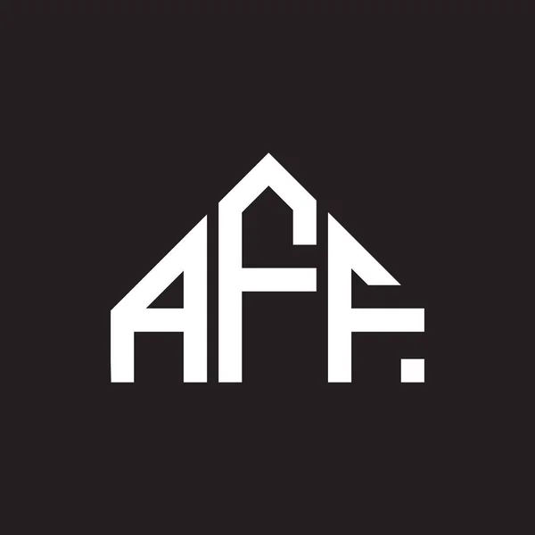 Aff Letter Logo Design Aff Monogram Initials Letter Logo Concept — Stock Vector