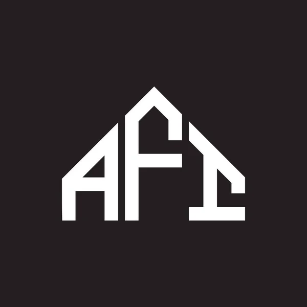 Σχεδιασμός Λογότυπου Γράμματα Afi Έννοια Λογότυπου Μονογράμματα Afi Σχεδιασμός Γραμμάτων — Διανυσματικό Αρχείο