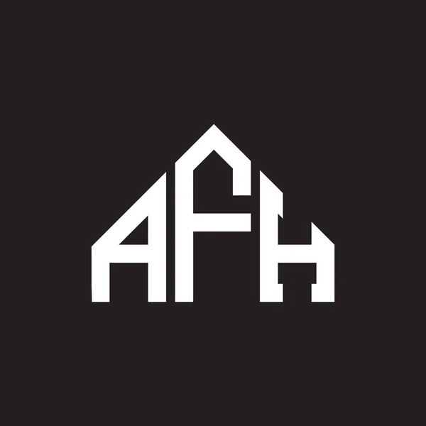 Afh Letter Logo Design Afh Monogram Initials Letter Logo Concept — Stock Vector